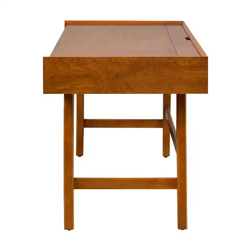 Bureau d'ordinateur avec prise électrique intégrée
