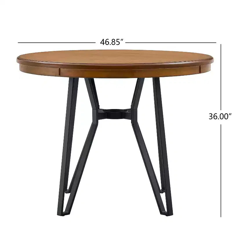 Table de comptoir 4 places 46,85 po avec pieds en épingle