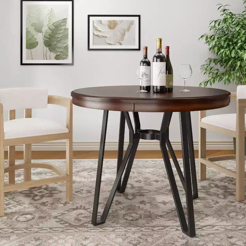 Table de comptoir 4 places 46,85 po avec pieds en épingle