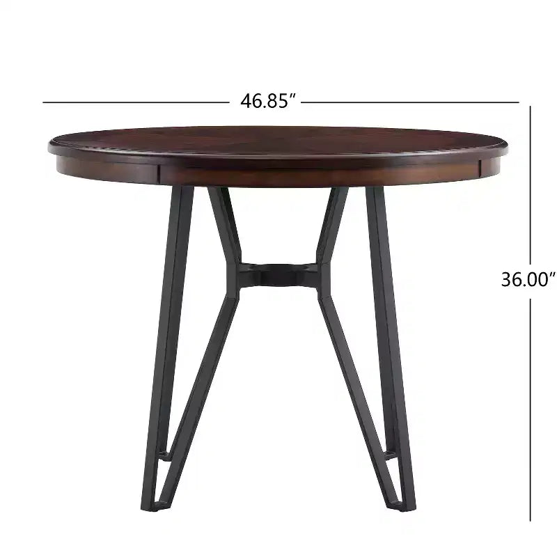 Table de comptoir 4 places 46,85 po avec pieds en épingle