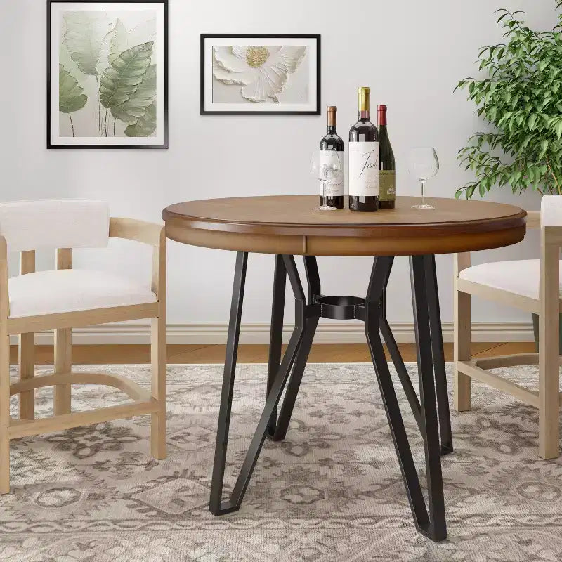 Table de comptoir 4 places 46,85 po avec pieds en épingle
