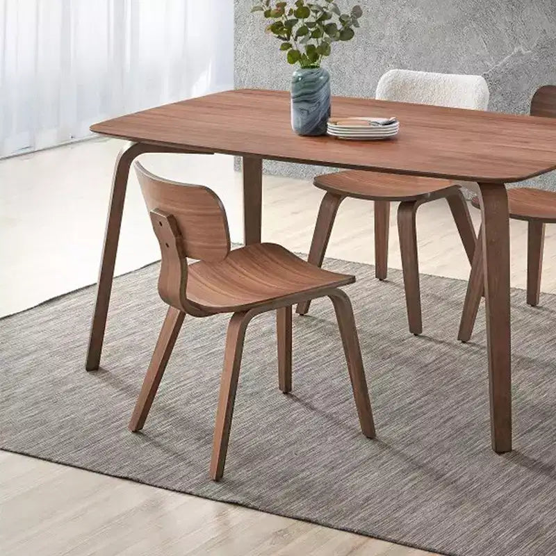Chaises d'appoint en bois Simple Relax en noyer
