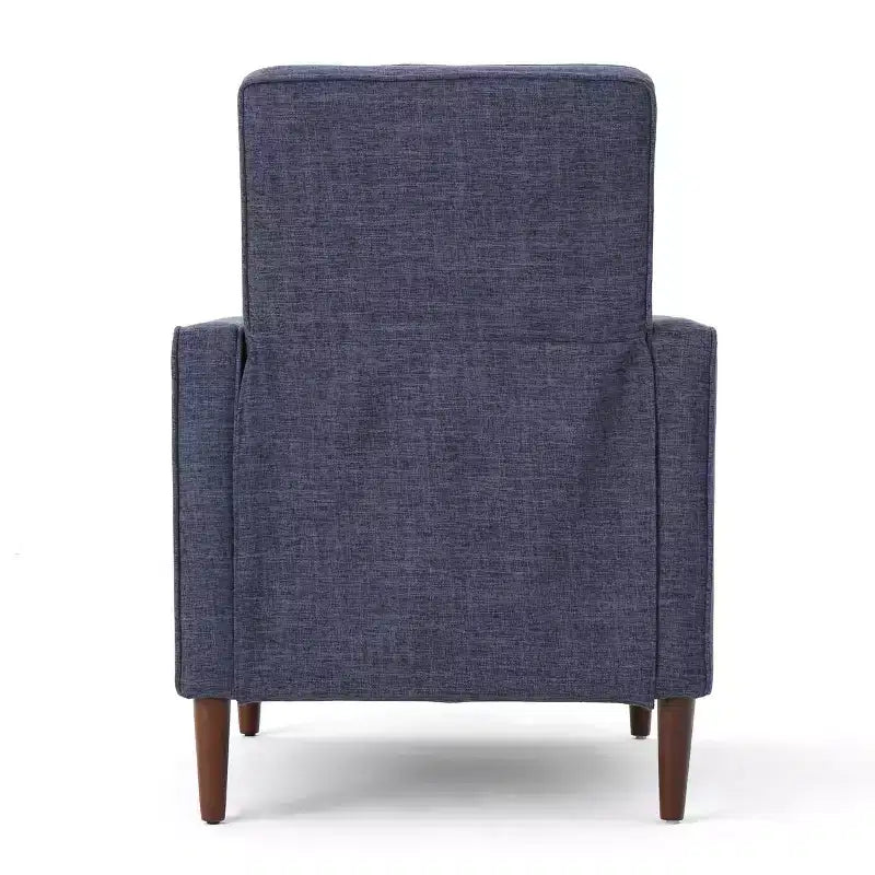 Fauteuils inclinables capitonnés Mid-Century Modern avec dossier poussoir