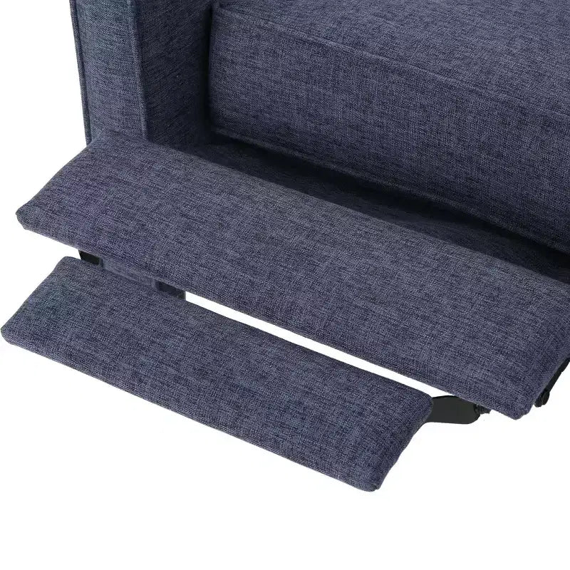 Fauteuils inclinables capitonnés Mid-Century Modern avec dossier poussoir