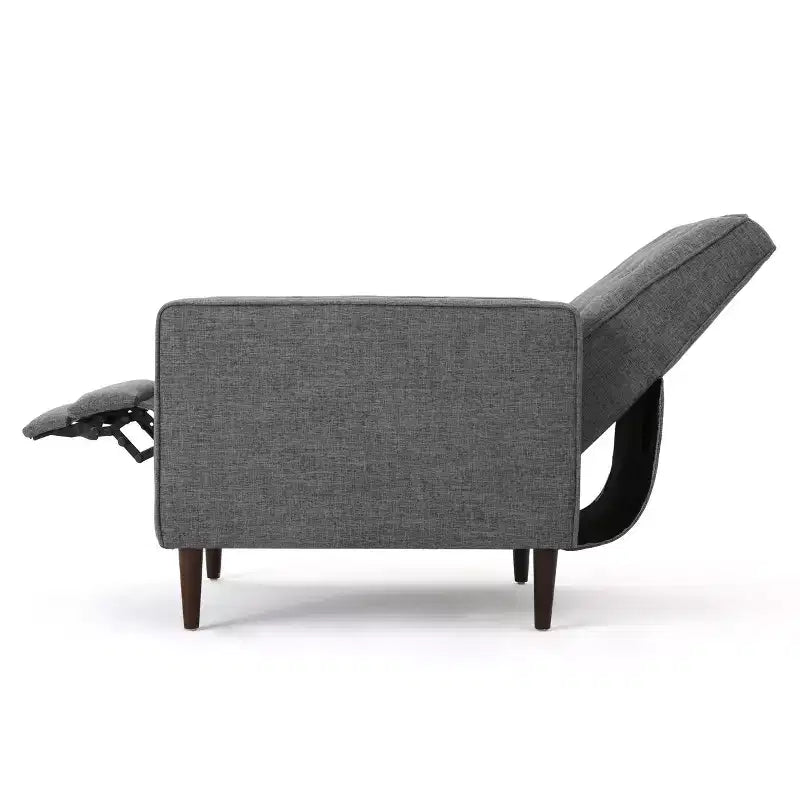 Fauteuils inclinables capitonnés Mid-Century Modern avec dossier poussoir