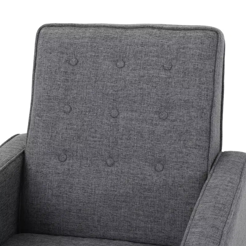Fauteuils inclinables capitonnés Mid-Century Modern avec dossier poussoir
