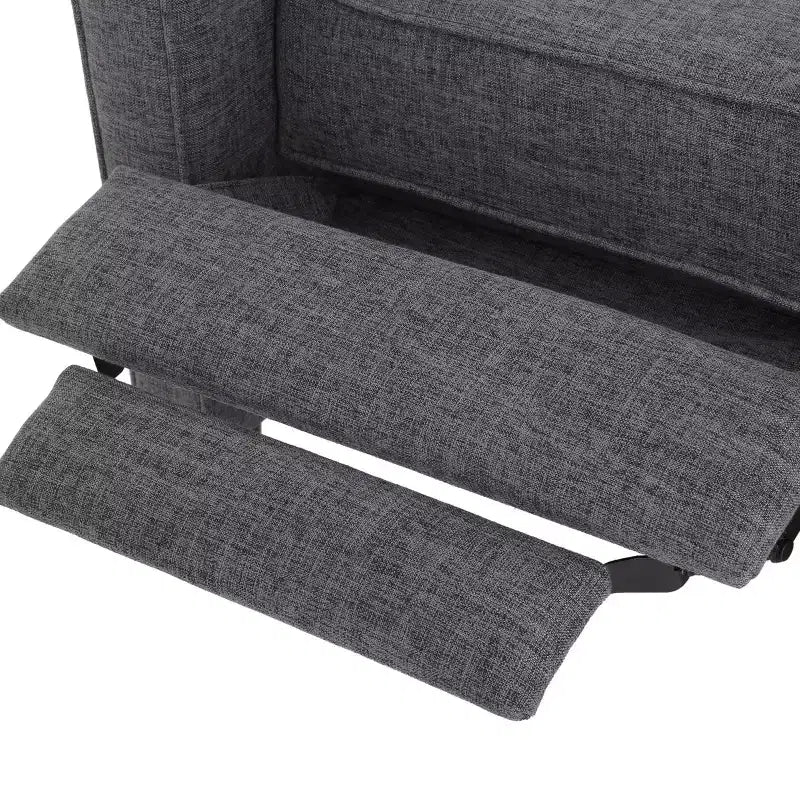 Fauteuils inclinables capitonnés Mid-Century Modern avec dossier poussoir