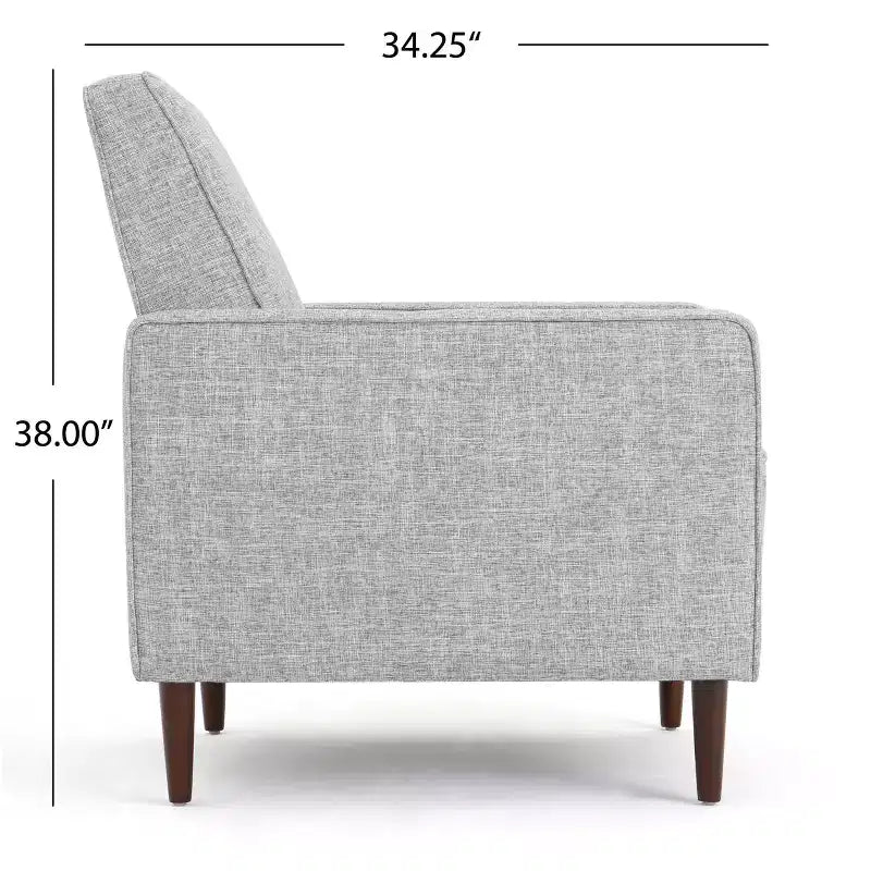 Fauteuils inclinables capitonnés Mid-Century Modern avec dossier poussoir