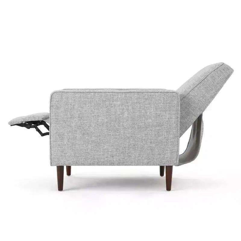 Fauteuils inclinables capitonnés Mid-Century Modern avec dossier poussoir
