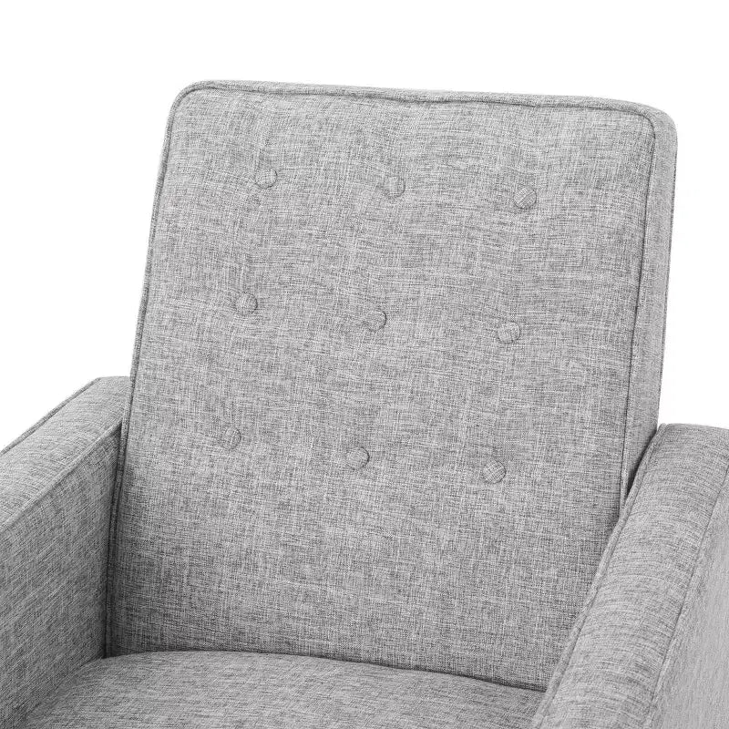 Fauteuils inclinables capitonnés Mid-Century Modern avec dossier poussoir