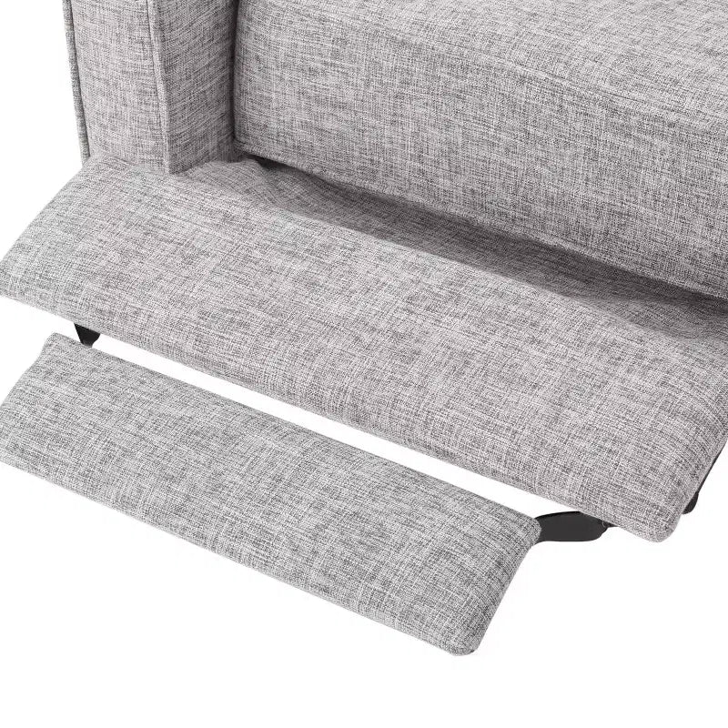 Fauteuils inclinables capitonnés Mid-Century Modern avec dossier poussoir