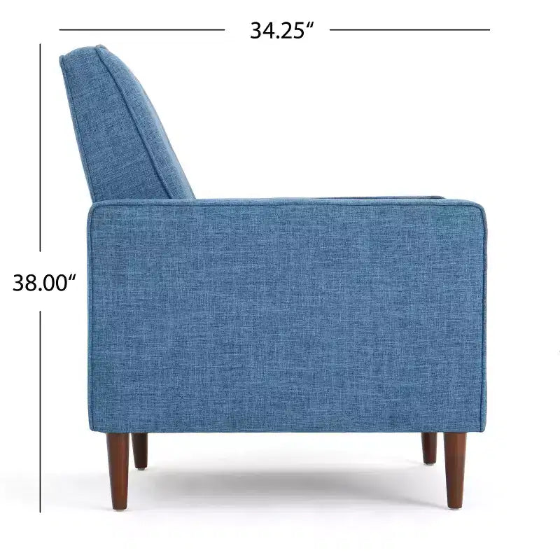 Fauteuils inclinables capitonnés Mid-Century Modern avec dossier poussoir