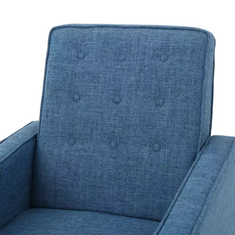 Fauteuils inclinables capitonnés Mid-Century Modern avec dossier poussoir
