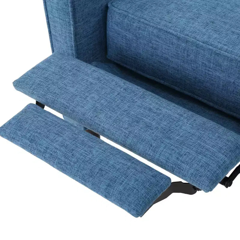 Fauteuils inclinables capitonnés Mid-Century Modern avec dossier poussoir