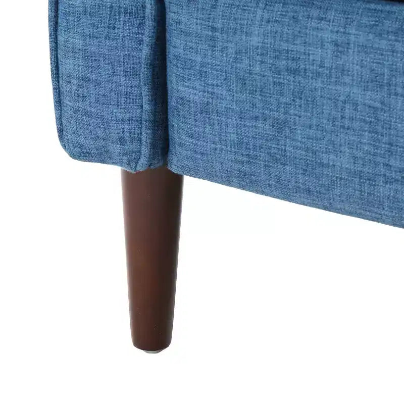 Fauteuils inclinables capitonnés Mid-Century Modern avec dossier poussoir