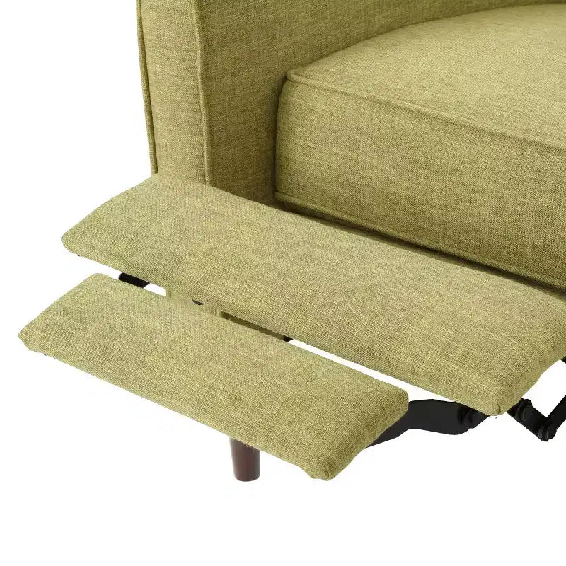 Fauteuils inclinables capitonnés Mid-Century Modern avec dossier poussoir