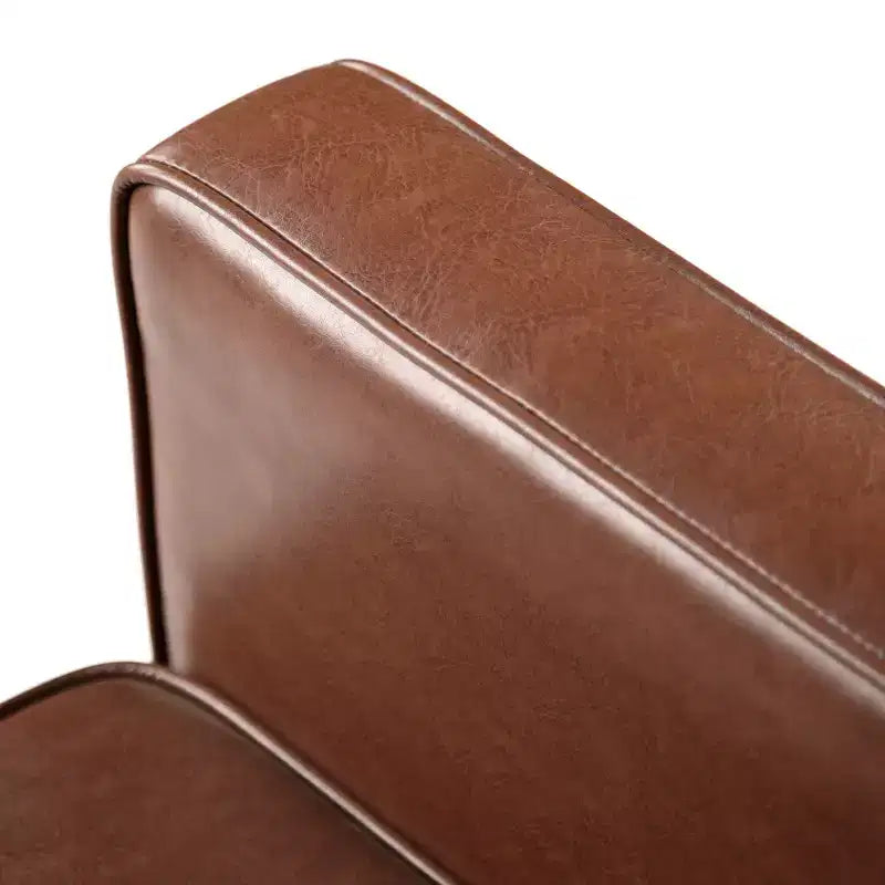 Fauteuils inclinables capitonnés Mid-Century Modern avec dossier poussoir