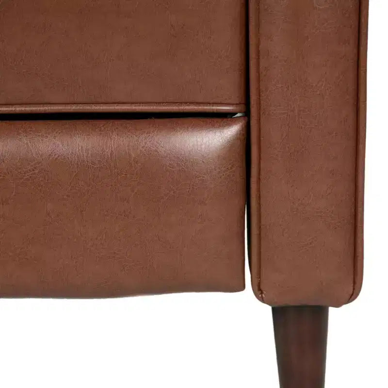Fauteuils inclinables capitonnés Mid-Century Modern avec dossier poussoir