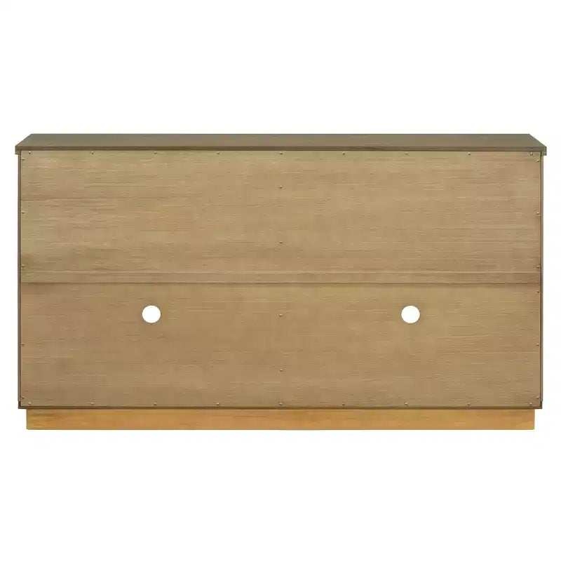Meuble de rangement à 4 portes avec portes vitrées, grand buffet de rangement avec étagères réglables pour cuisine et salle à manger, vieux pin