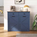 Meuble de Rangement Double de Style Ferme avec 4 Tiroirs, Meuble Autoportant, Meuble de Tri de Linge Style Grange pour Cuisine