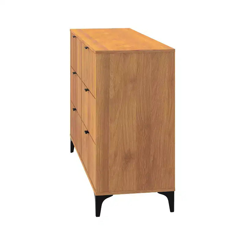 Commode 6 tiroirs- Noyer ambré