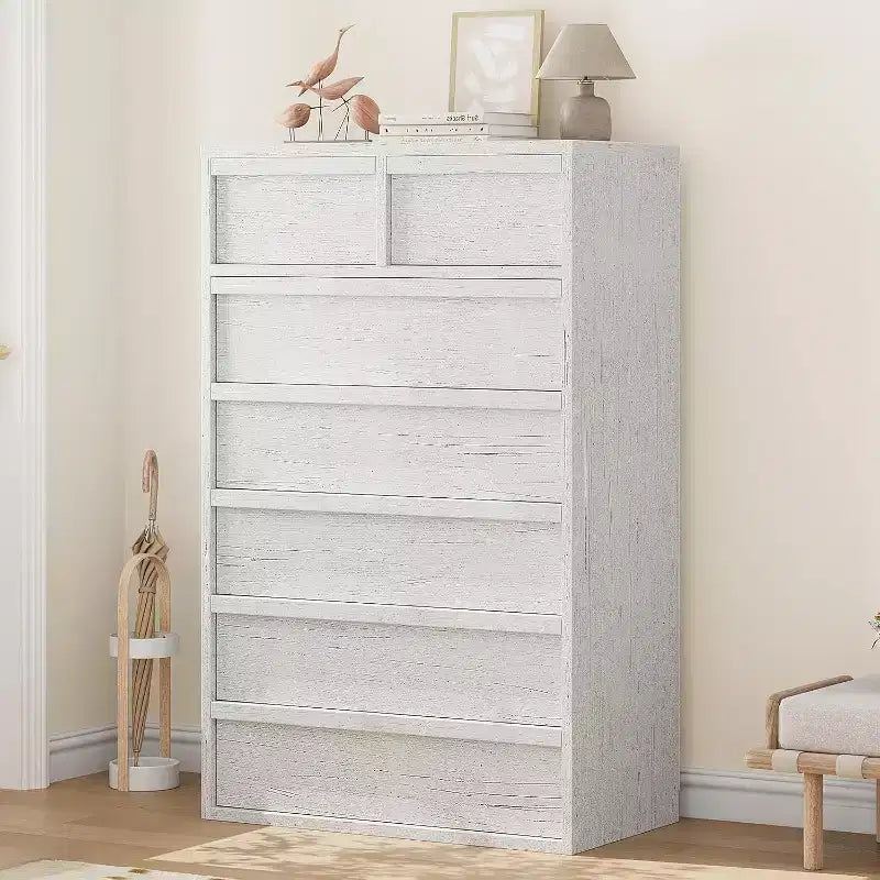 Commode de chambre, chiffonnier moderne avec grand rangement, meuble de rangement en bois pour salon, chambre d'enfant, entrée