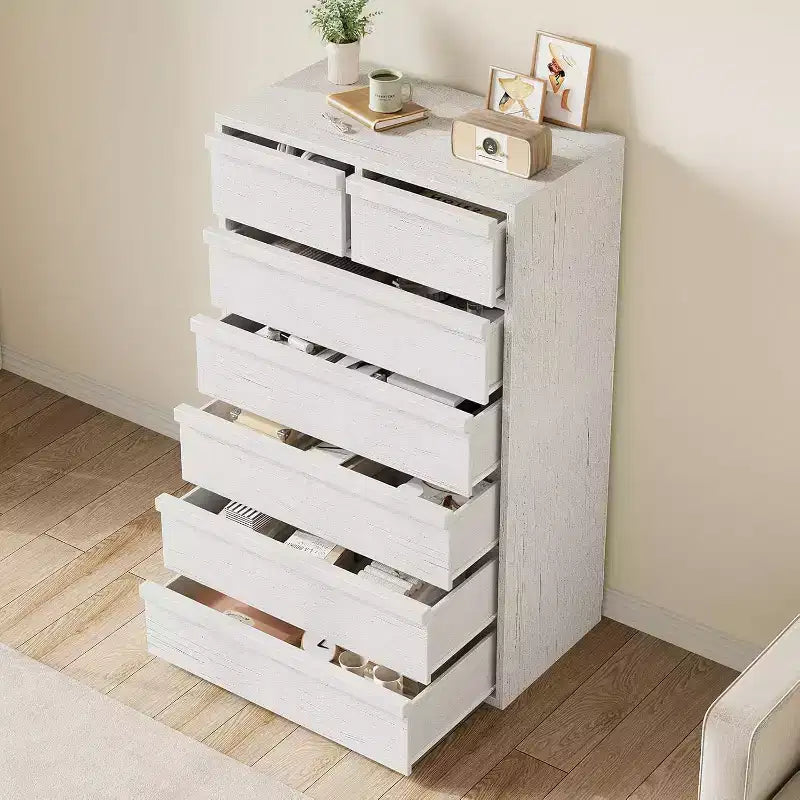 Commode de chambre, chiffonnier moderne avec grand rangement, meuble de rangement en bois pour salon, chambre d'enfant, entrée
