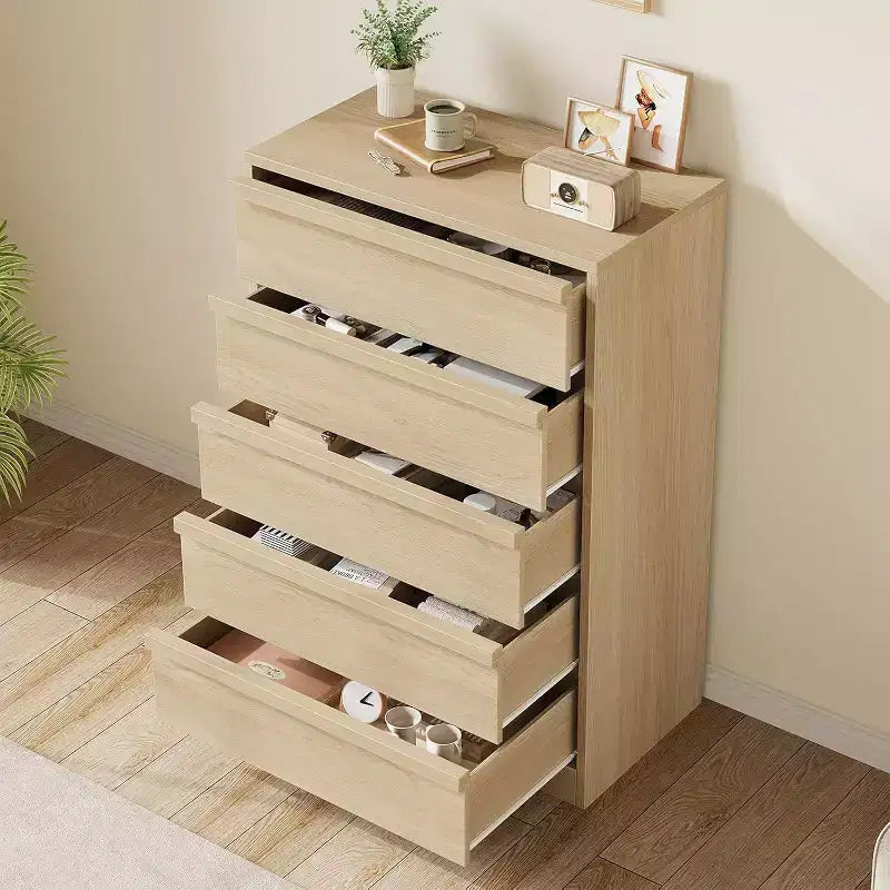 Commode de chambre, chiffonnier moderne avec grand rangement, meuble de rangement en bois pour salon, chambre d'enfant, entrée