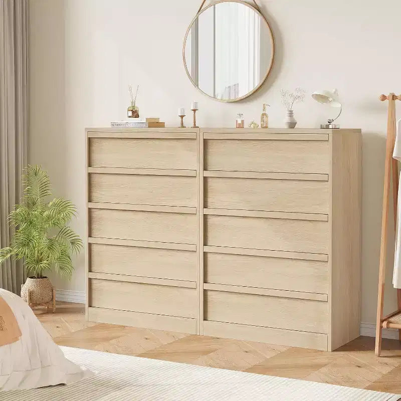 Commode de chambre, chiffonnier moderne avec grand rangement, meuble de rangement en bois pour salon, chambre d'enfant, entrée