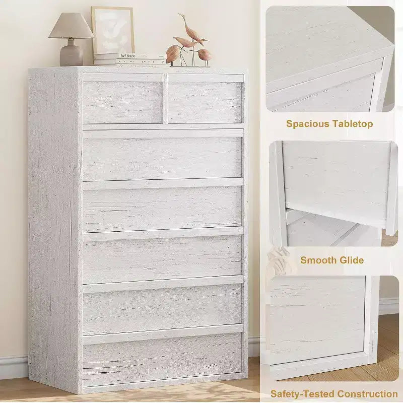 Commode de chambre, chiffonnier moderne avec grand rangement, meuble de rangement en bois pour salon, chambre d'enfant, entrée