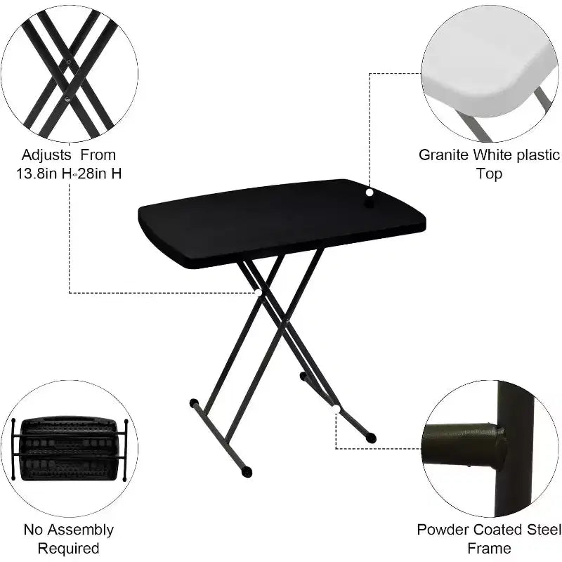 Petite table pliante portable, table à manger