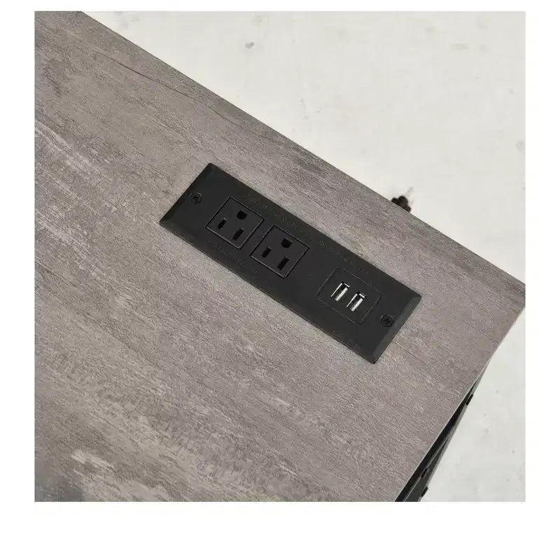 Meuble TV LED pour téléviseur de 65 pouces, meuble de rangement avec étagères à 4 niveaux et prises de courant, meuble console TV pour salon