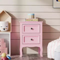 Table de chevet, tables de chevet avec 2 tiroirs, table de chevet/table de nuit, table de chevet rose