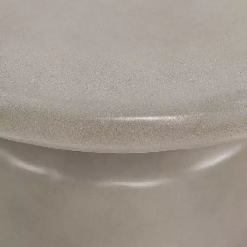 Table d'appoint-tabouret en béton gris à accent d'extrémité