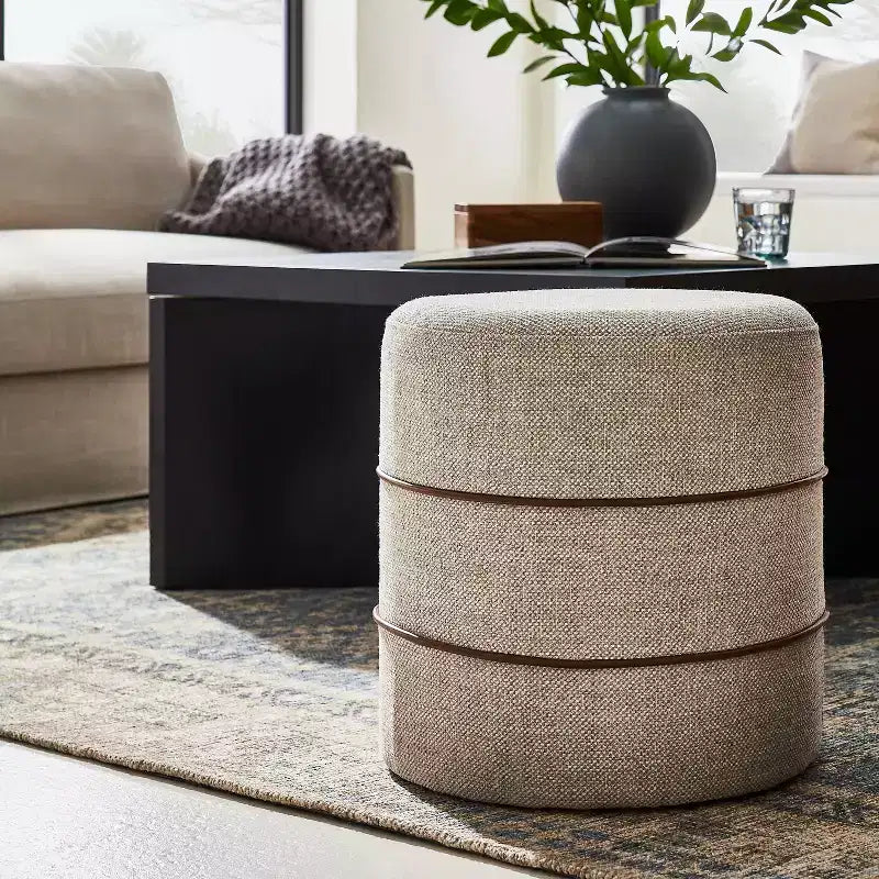 Pouf rond - conçu avec