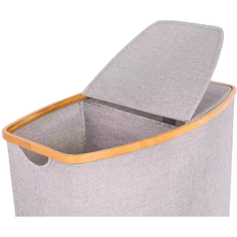 Panier à linge en toile - Gris