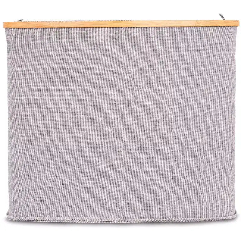 Panier à linge en toile - Gris