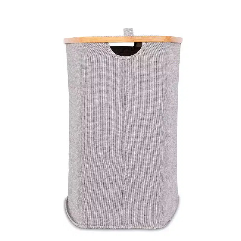 Panier à linge en toile - Gris